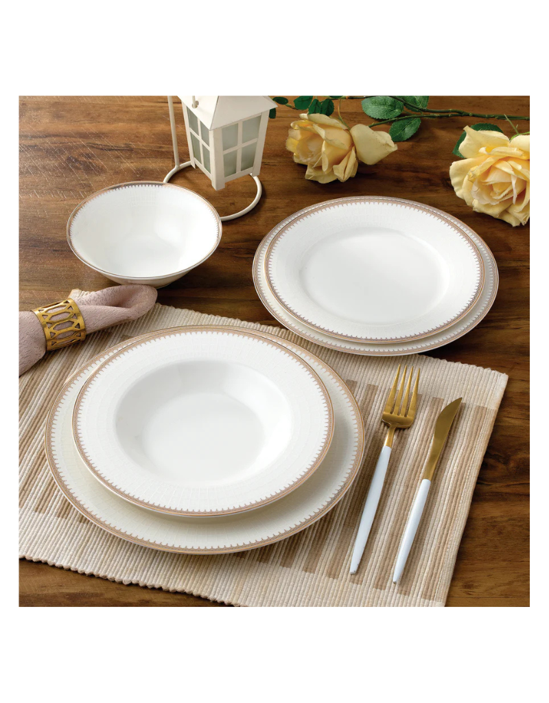 Amanda 20pc Bone China Dinnerware Set