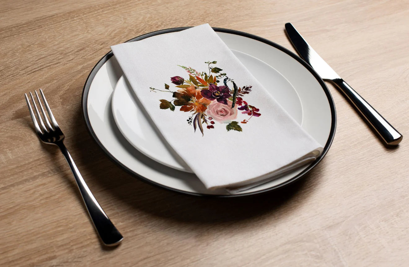 Floral Printed Luxury Guest Towels (options)