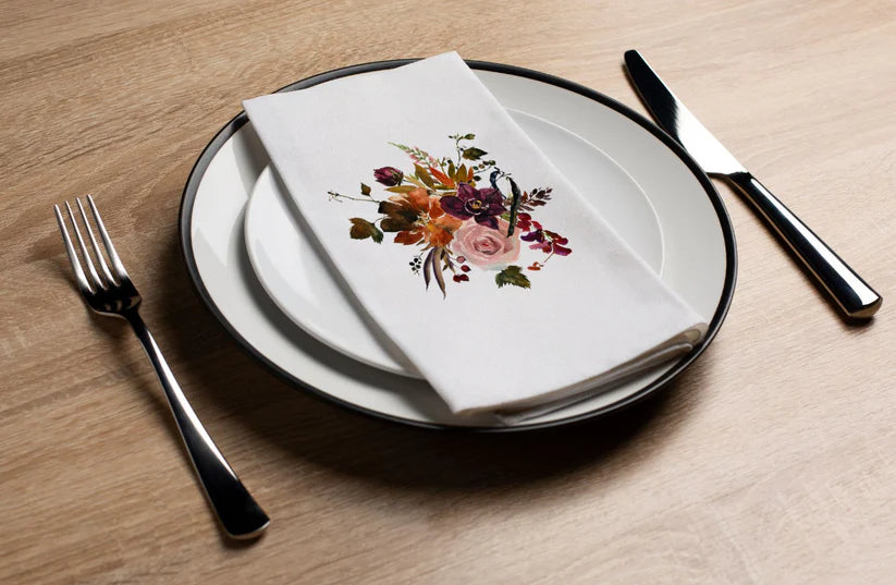 Floral Printed Luxury Guest Towels (options)
