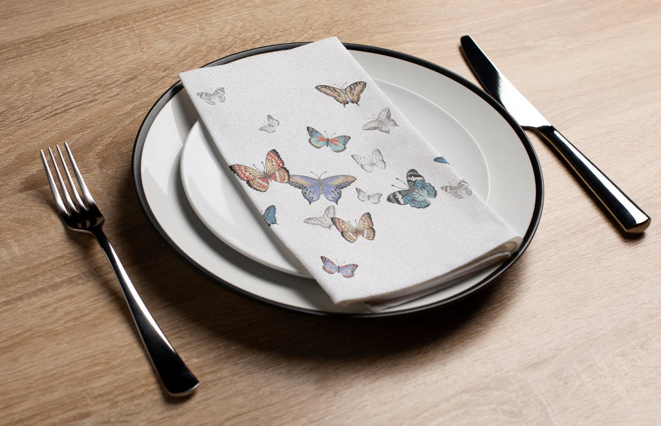 Butterflies Printed Luxury Guest Towels (options)
