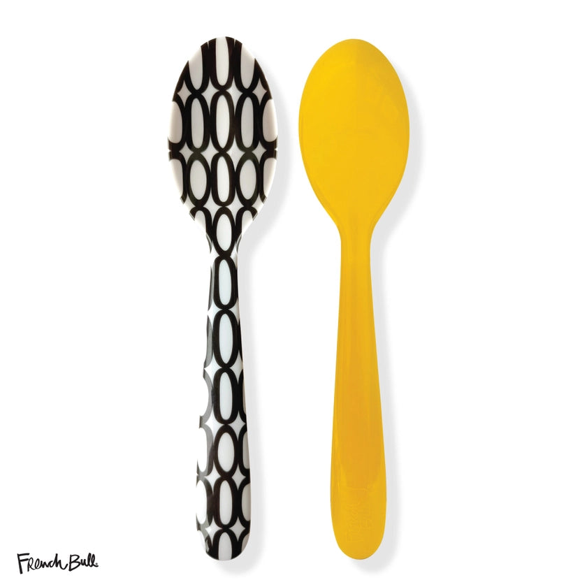 Black & White Melamine Serving Spoon