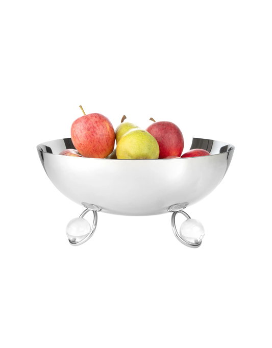 Large Salad Bowl with Clear Ball Legs