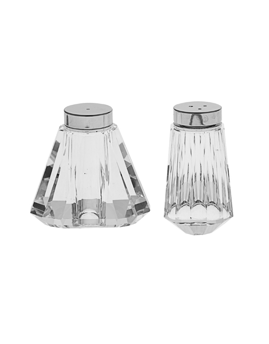 Clear Crystal Salt and Pepper Shakers