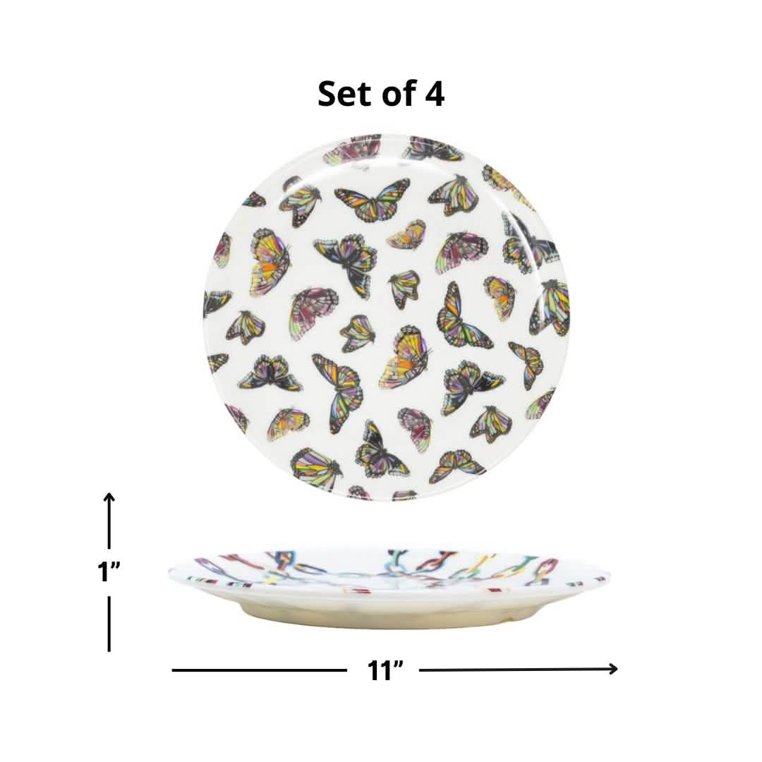 Elizabeth Sutton Collection: Butterflies Dinner Plate Set