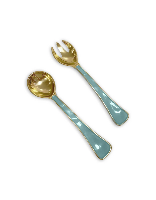 ENCANTO Soho Salad Servers - Turquoise