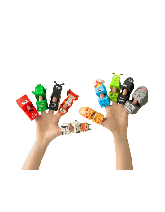 Ten Plagues 3D Finger Puppets