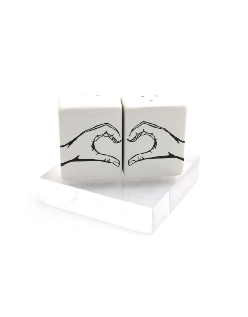 Hand Heart Salt and Pepper Set