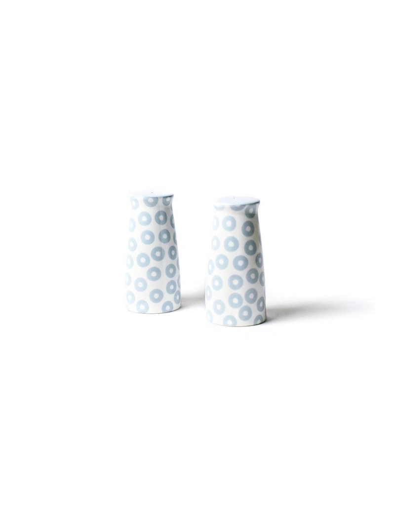 Iris Blue Pip Pedestal Salt & Pepper Shakers