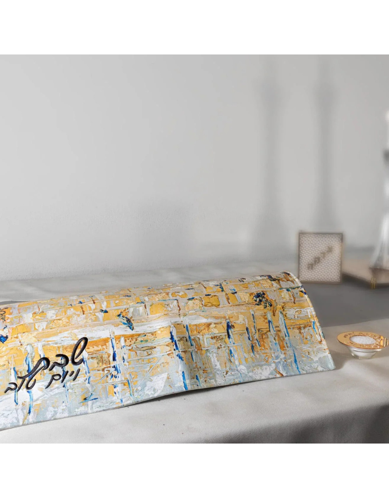 Painted Kotel Challah Cover