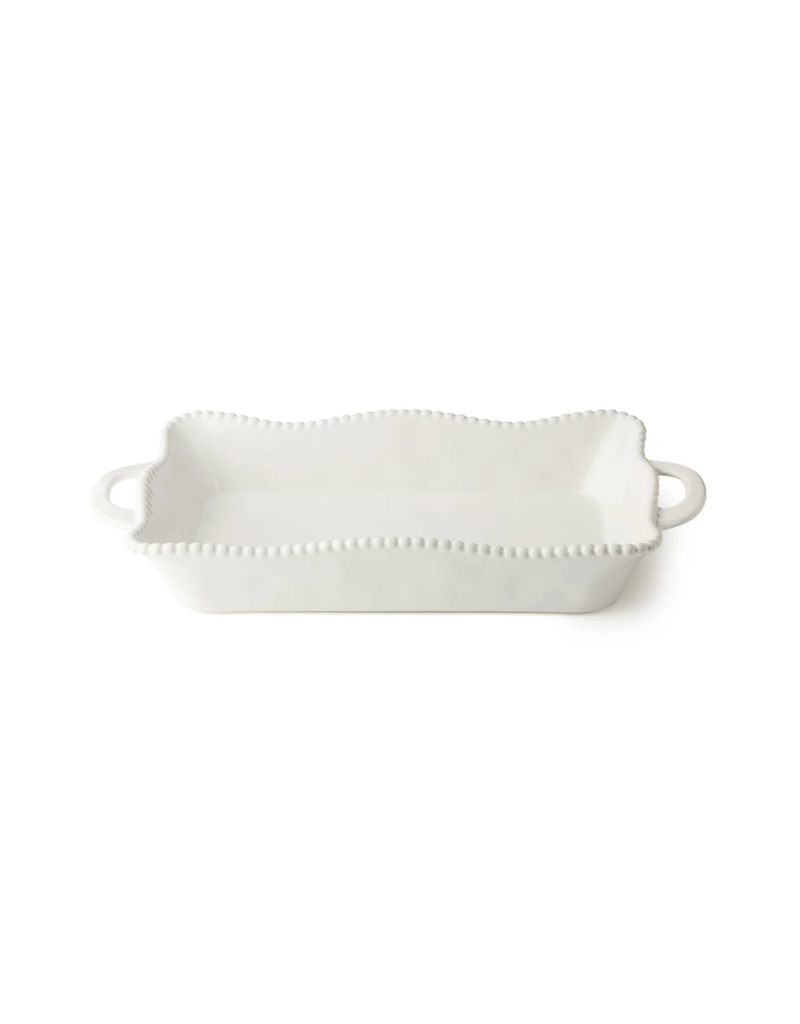 Perlette Cream Rectangular Baker