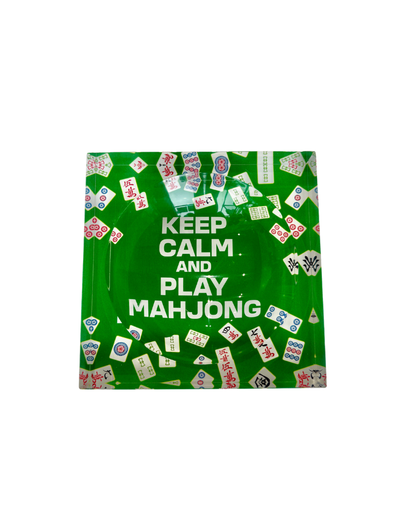 Catch All Acrylic Bowl - Keep Calm and Play Mahjong