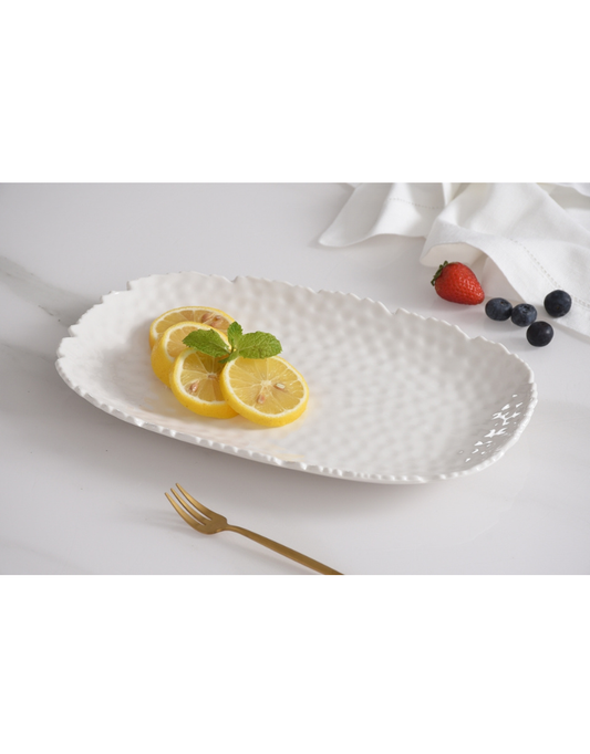 Small White Serving Platter
