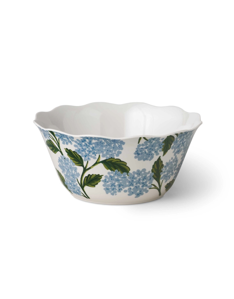 Hydrangea Melamine Serving Bowl