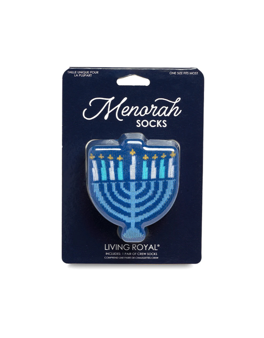 Adult Hanukkah 3D Shaped Socks
