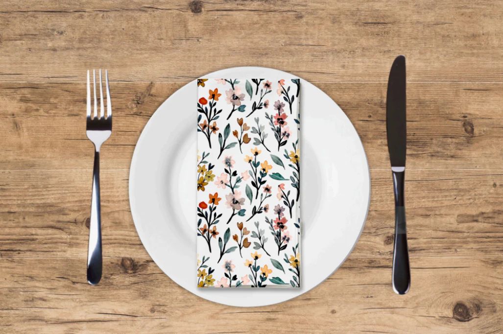 Floral Printed Luxury Guest Towels (options)