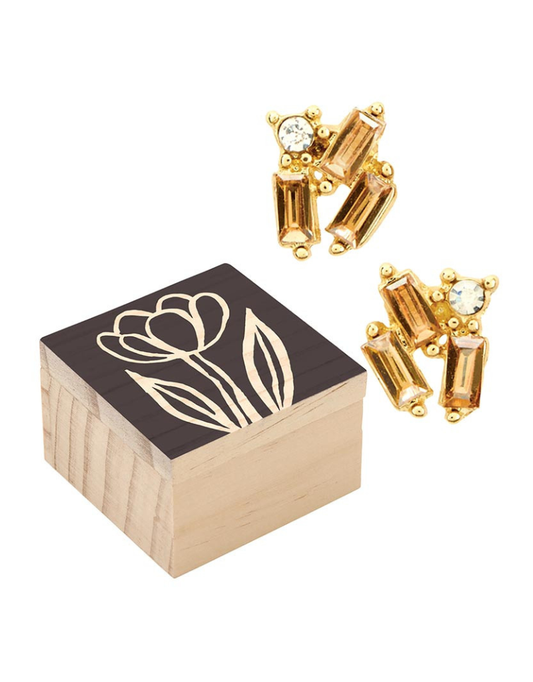 Fleur Jewelry Box Earring