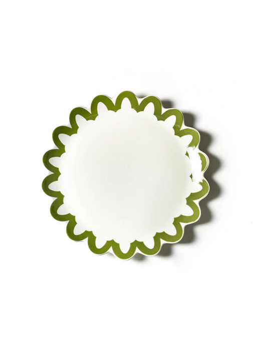 Olive Arabesque Scallop Plate