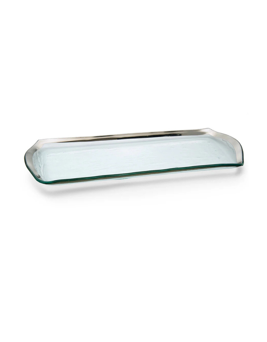 Roman Antique Platinum Oblong Pastry Tray