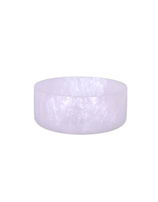 Resin Pearl Swirl Salad Bowl