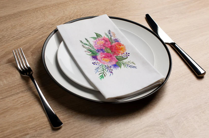 Floral Printed Luxury Guest Towels (options)