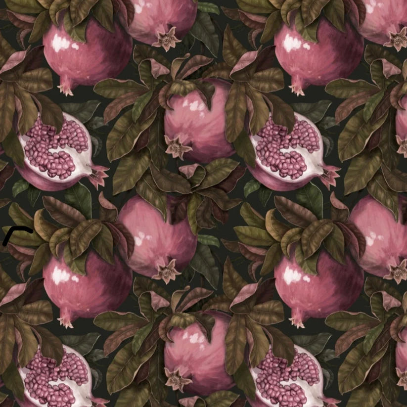 Pomegranate Foliage Pink Chargers