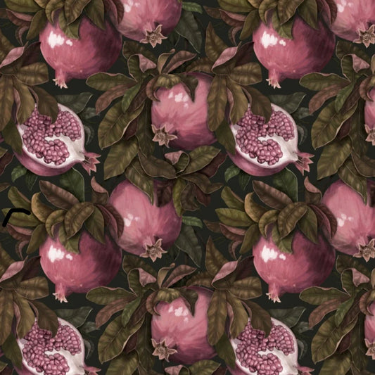 Pomegranate Foliage Pink Chargers
