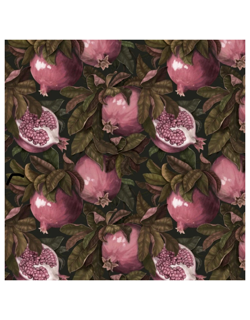 Pomegranate Foliage Pink Chargers