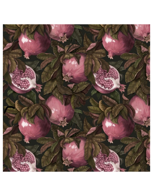 Pomegranate Foliage Pink Chargers