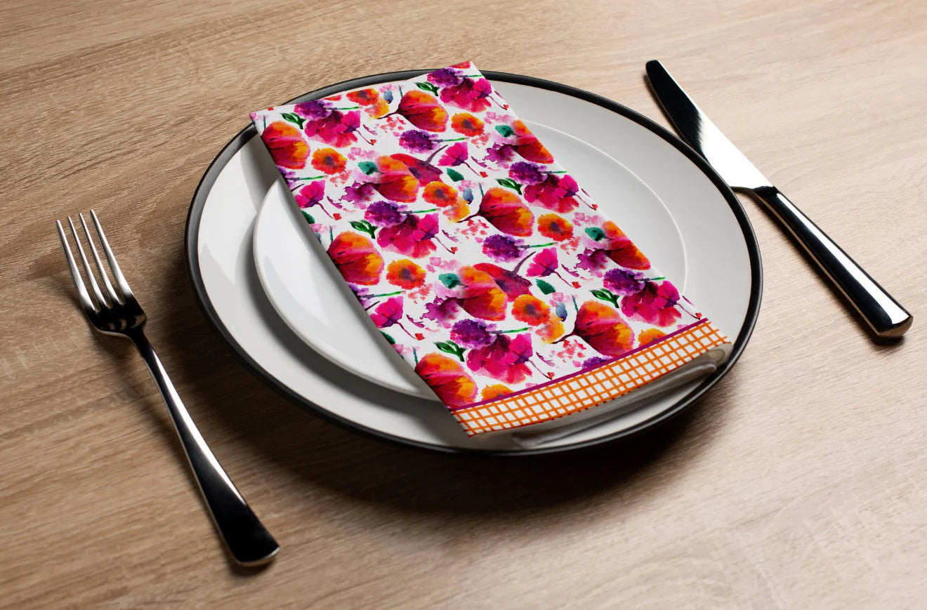 Floral Printed Luxury Guest Towels (options)