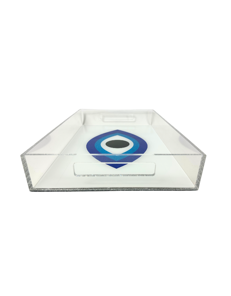 Prints Custom Acrylic Tray with Handles - Choose Your Design!