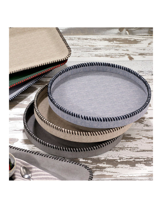 Whipstitch Round Tray
