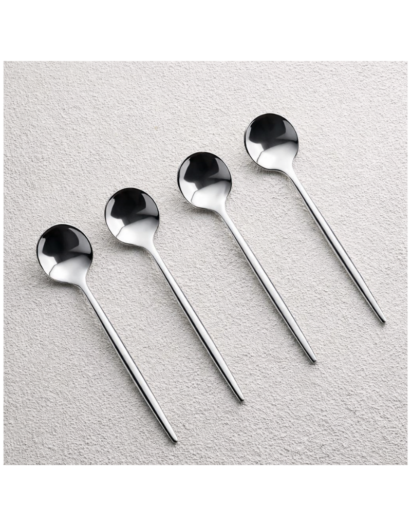 Vikko - Vera Shiny Silver Dessert Spoon
