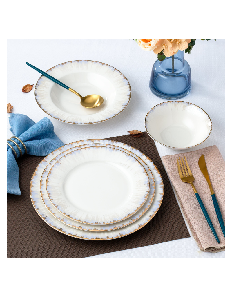 Sophie 20 pc Bone China Dinnerware Set