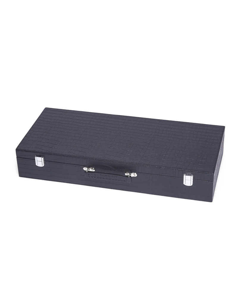 Mahjong Set - Black Croc 2782