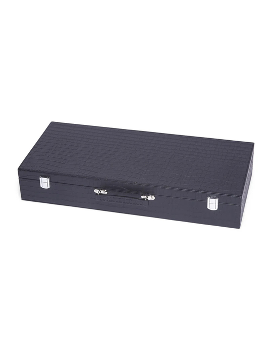 Mahjong Set - Black Croc 2782