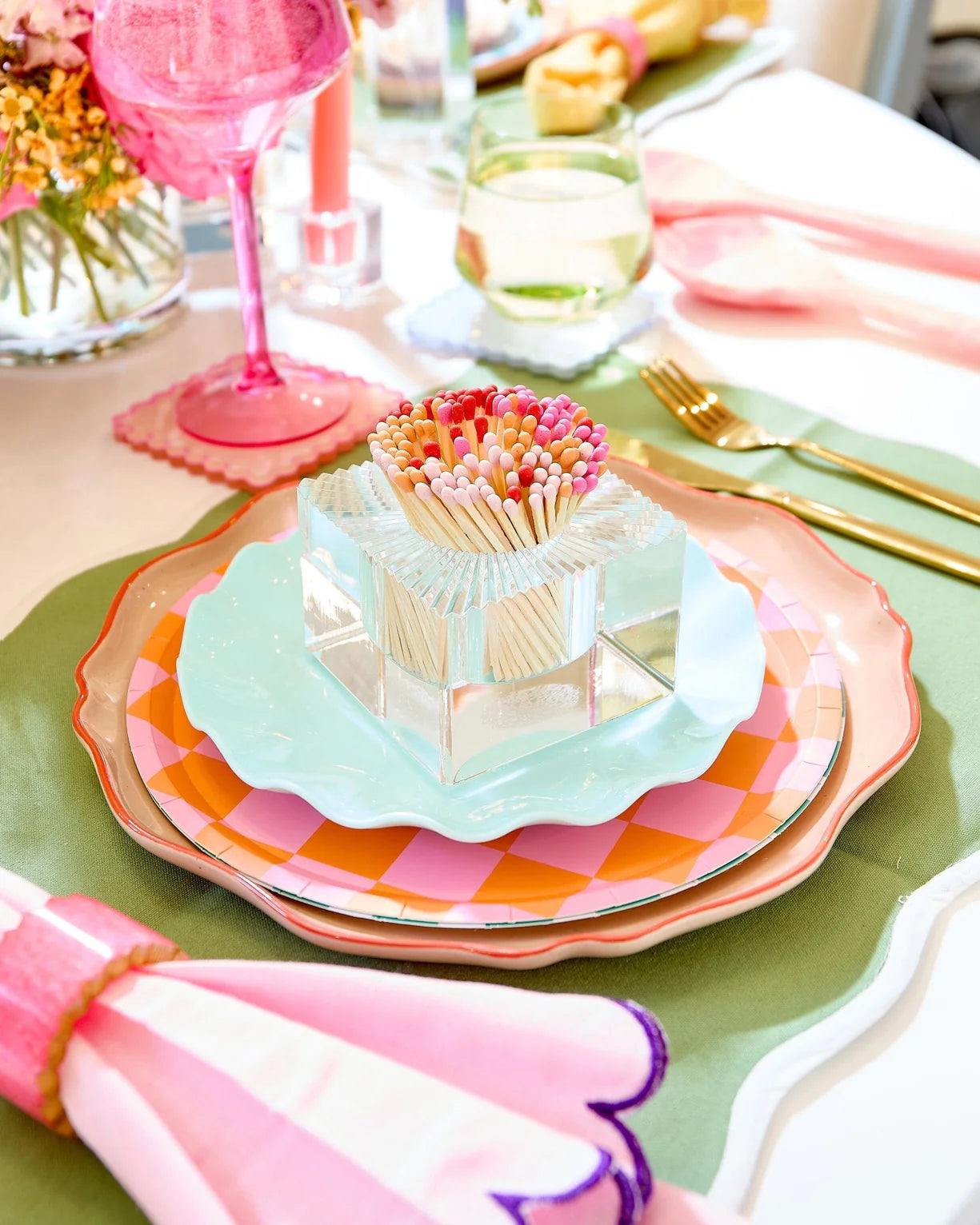 Match Striker in Square Acrylic Base