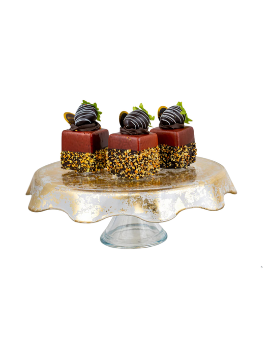 Gold Foil Antique Cake Stand