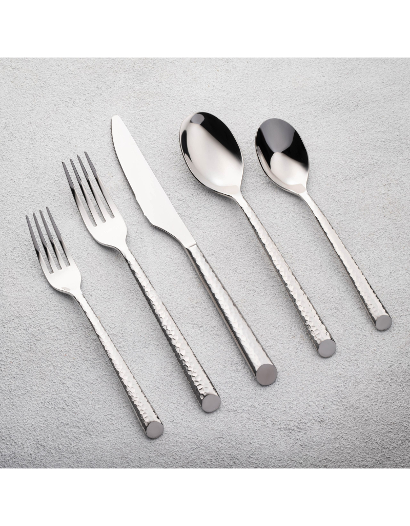 Vikko Onyx Shiny Silver Flatware 20 Piece Set
