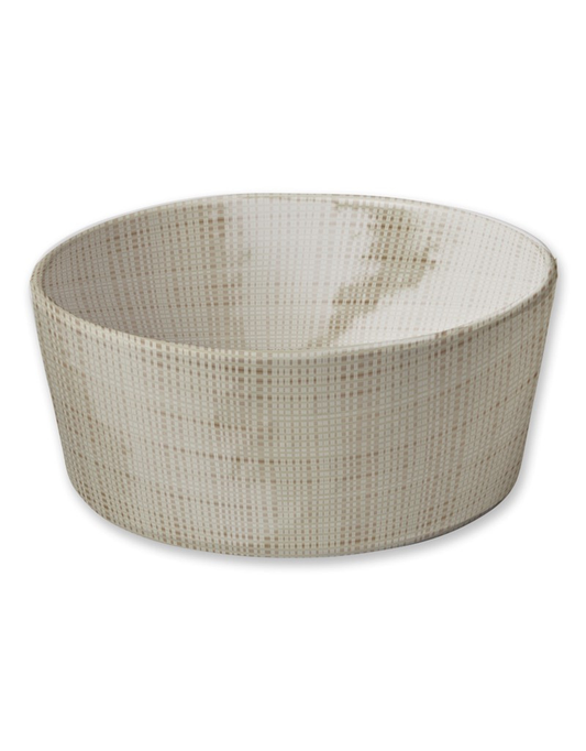 Luxe Linen Beige Serving Bowl