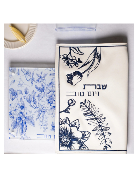 French Toile Challah Cover