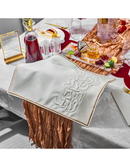 Typography Challah Cover
