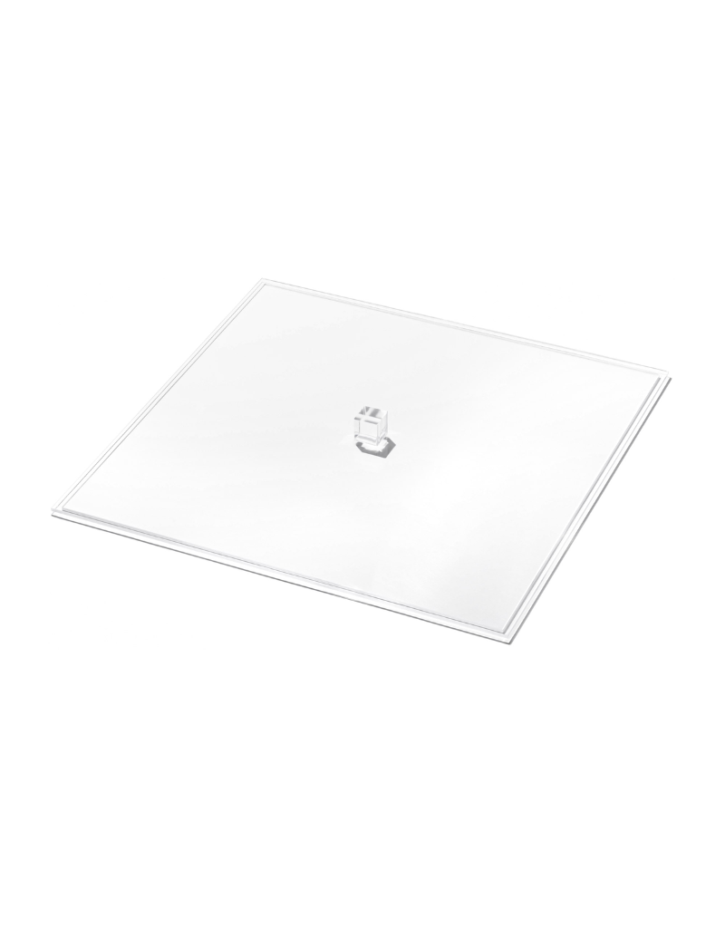 Vikko Acrylic Square Tray with Handles and Cover (Options)