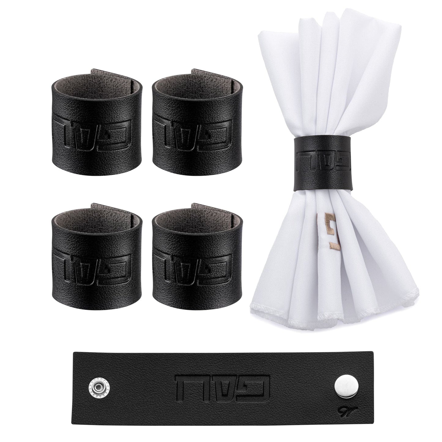 Pesach Leather Napkin Wraps (options)
