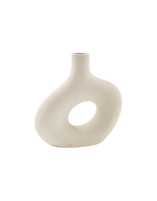 White Abstract Vase
