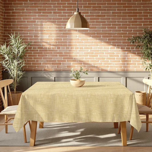 Polyester Woven Taupe Tablecloth #C8
