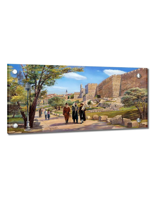 Shabbos Walk In Jerusalem By Alex Levine