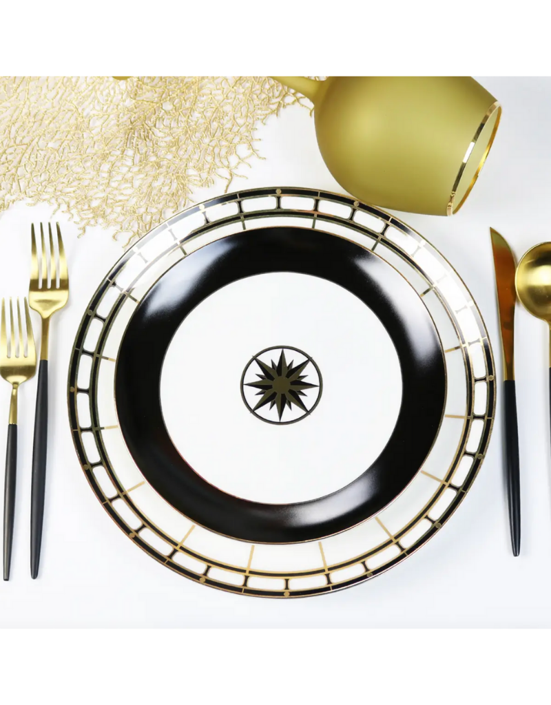 Black Izmir Dinner Plate Set