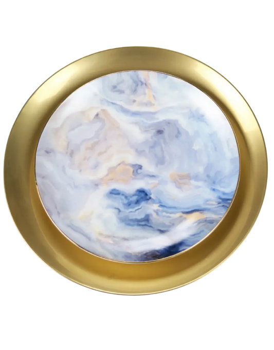 Blue Cloud Salad Plate Set