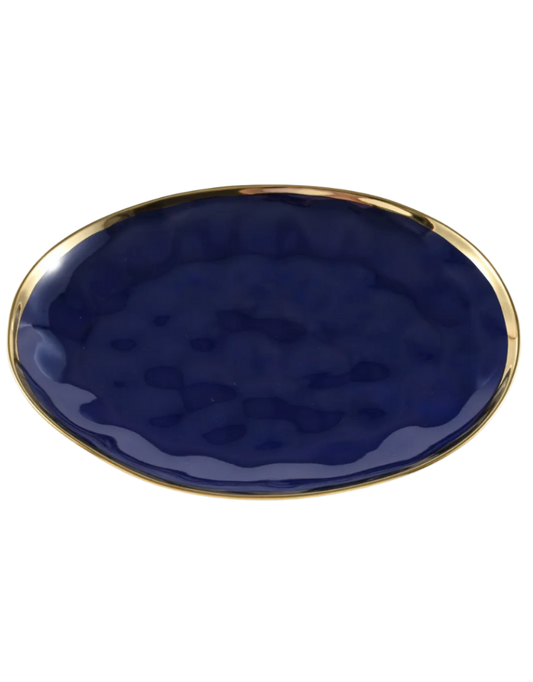 Oversized Blue Serving Platter