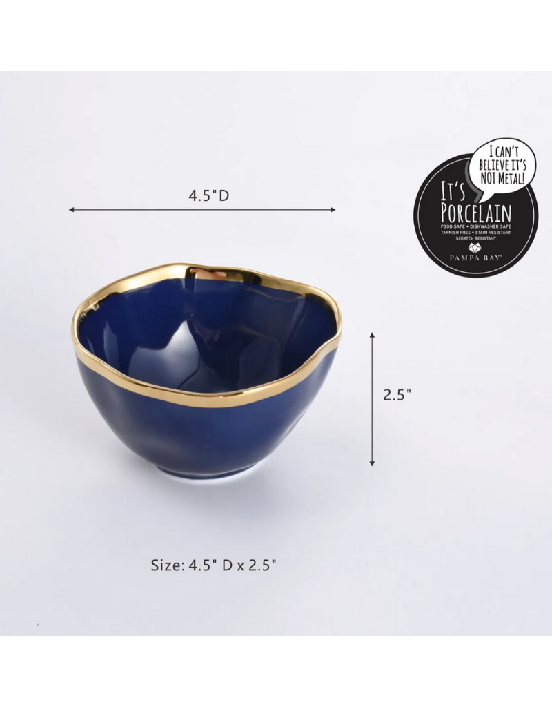 Blue Porcelain Snack Bowl